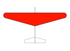 グライダー楕円翼タイプ（赤）