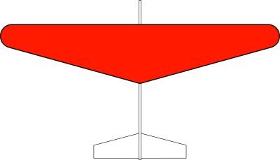 グライダー楕円翼タイプ（赤）