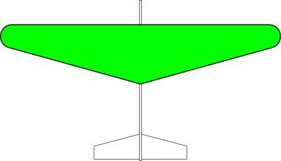 グライダー楕円翼タイプ（緑）